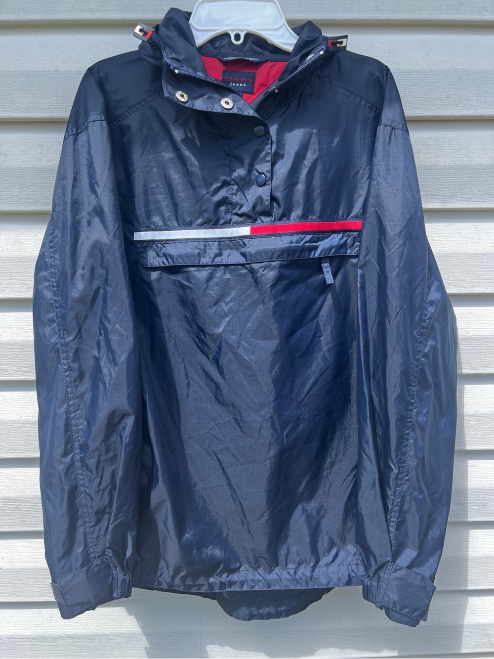 NICE Vintage Tommy size Small Hilfiger Windbreaker Blue Jacket